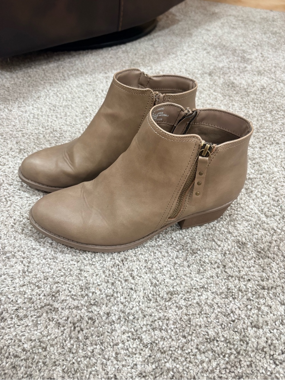 Arizona Camino Women's Ankle Booties in Taupe - Picture 2 of 8